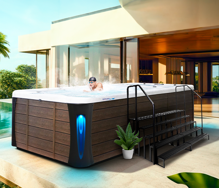Calspas hot tub being used in a family setting - Reno